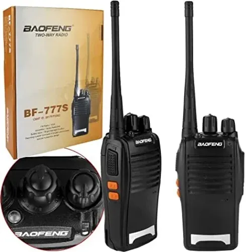 Rádio Comunicador Walk Talk Baofeng 777s - Par