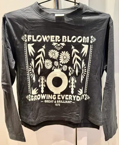 Camiseta infantil Zara - manga longa - tamanho 10
