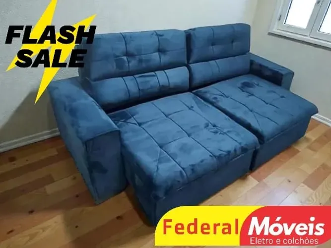 Sofá AZUL 2,30m  MAIS VENDIDO