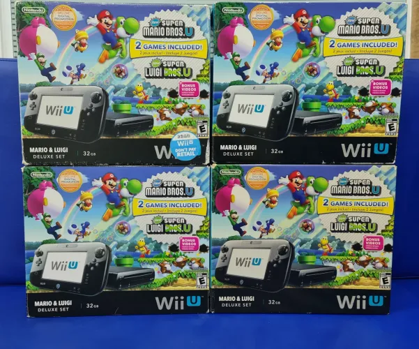 Wii U Mario & Luigi Deluxe Set caixa vazia