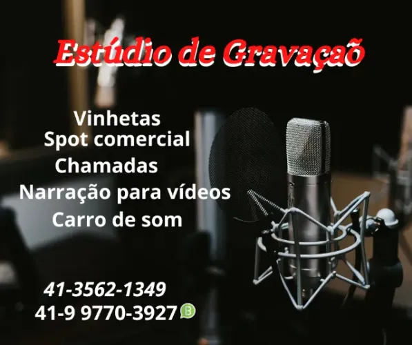 Gravação de vinhetas e divulgação com carro de som