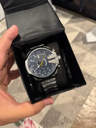 Relógio Diesel Masculino Dz4329 Mega Chumbo
