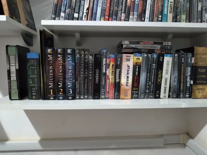Coleção de filmes em Bluray e DVD