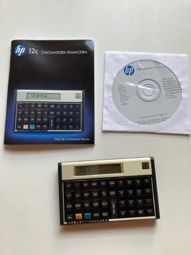 Calculadora financeira HP 12c seminova (bateria nova)