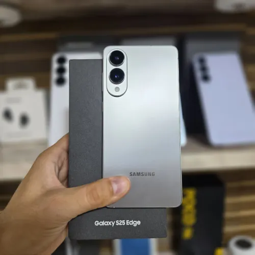 Samsung Galaxy S25 Edge 5G, 512/12GB RAM, cor prata, seminovo, c/ acessórios e nota fiscal