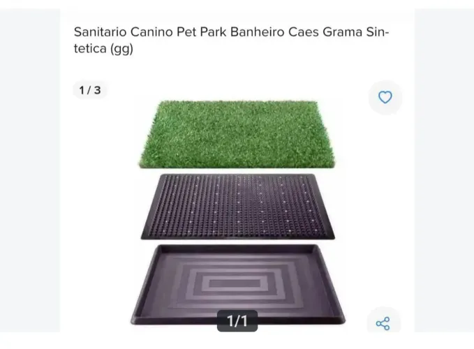Banheiro graminha para pet