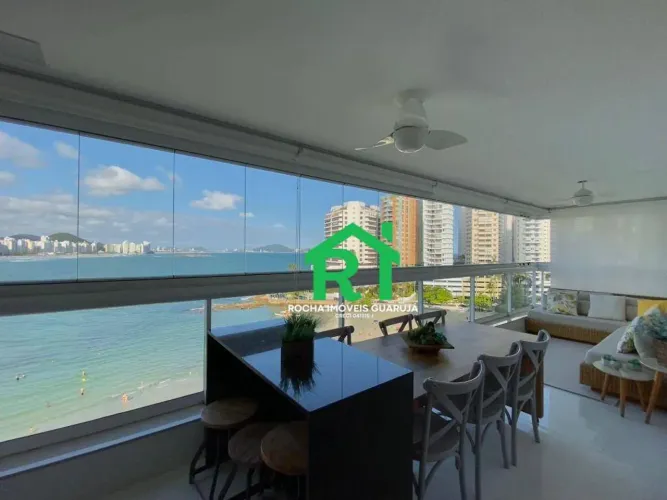 Apartamento frente mar com 3 quartos (1 suíte), 2 vagas e lazer à venda em Jardim Astúrias