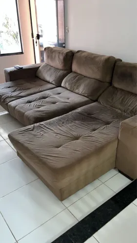 Sofá retrátil e reclinável 3 metros 