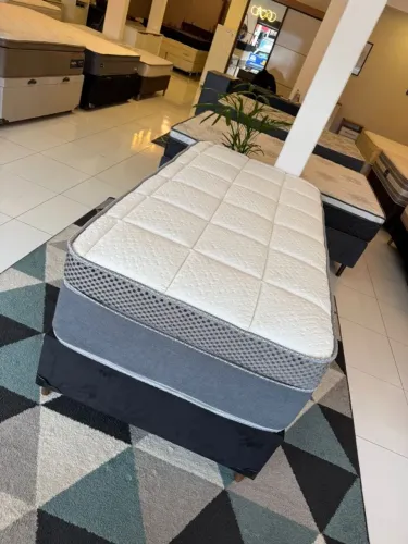 Cama box SOLTEIRO TOP COM COLCHÃO SOLTEIRO 