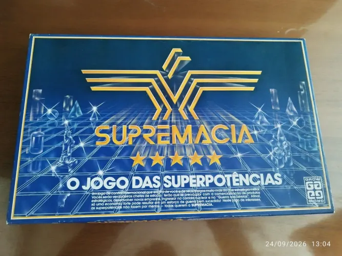 Jogo Supremacia Grow Antigo Anos 80 - Raro e Completo