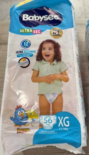 Fralda descartável (Babysec) XG