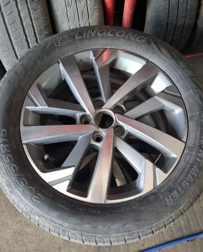 Rodas Aro 16 Originais Polo/Virtus (+) Pneus 205/55r16 