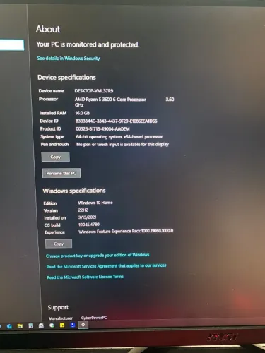 PC Gamer Ryzen 5 3600 + RX 5600 XT 6GB | 16GB RAM | SSD + HDD Rápido