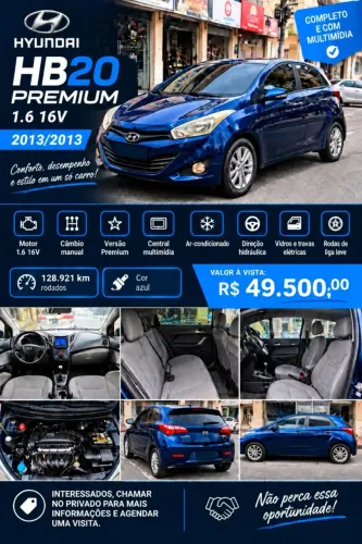 Vende se esse HB20 Premium 1.6