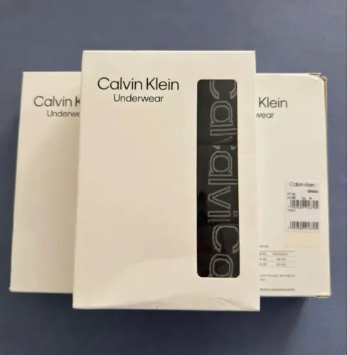 CUECA BOXER CLAVIN KLEIN PRETO M UNDERWEAR 3 KIT C/3