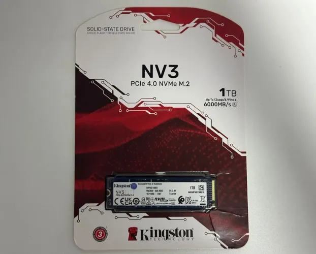 SSD Kingston NV3 1TB NVMe M.2 PCIe 4.0 - Novo e Lacrado