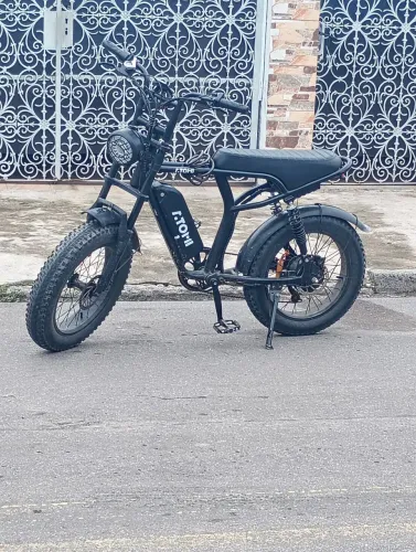 utras opções chamativas <br> Bicicleta Elétrica Preta - Ideal para Trabalhar com Delivery!