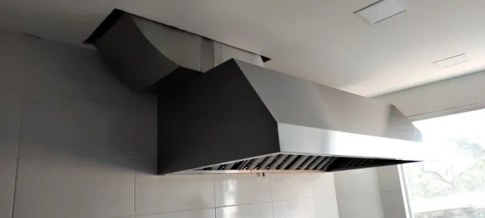 Coifa de inox sob medida para cozinha (d)