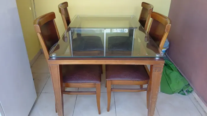 Mesa jantar madeira Maciça 1,40m