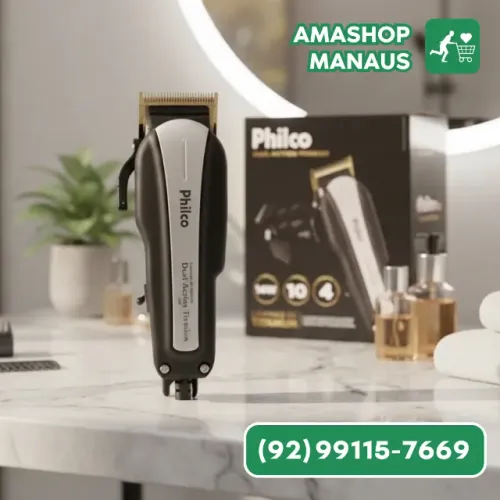 Maquina De Cortar Cabelo Philco Profissional Com Acessorios
