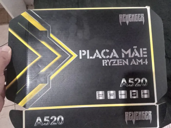 Placa mãe A520 Nova (Ryzen 3° a 5°Geraçao)