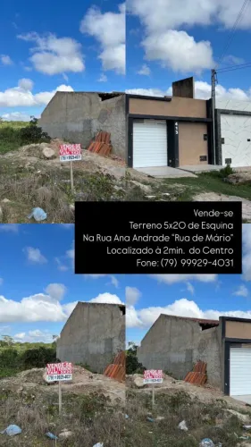Vende-se Terreno 5x20m na Rua de Mario ?Rua Ana Andrade?