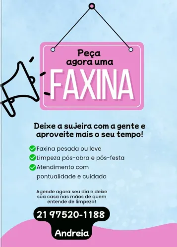 Faxina em Geral Casa e apartamento 