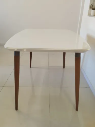 Mesa de Jantar Retangular com Vidro