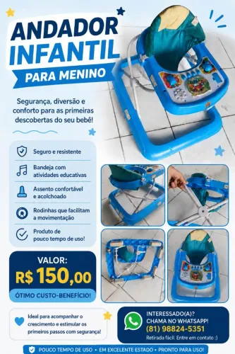 Andador para menino