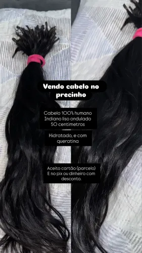 Vende-e Cabelo 100% Humano Indiano no precinho