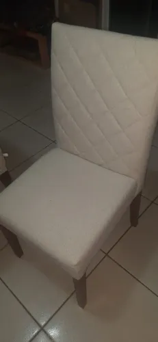 Conjunto de 6 Cadeiras Estofadas Alto Padrão para Mesa de Jantar,