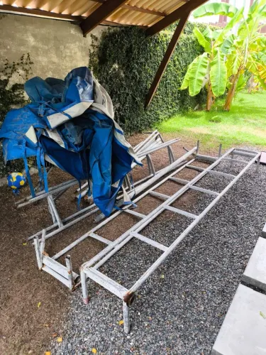 Toldo 3 x 3 m aço galvanizado