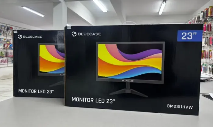 Monitor 23.6'' 75hz 5ms Led Vga / Hdmi Preto Bluecase - Loja Física