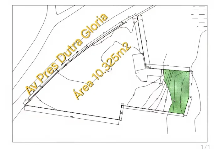 Terreno Comercial com 10.352m2 na Av Pres Dutra na Gloria s