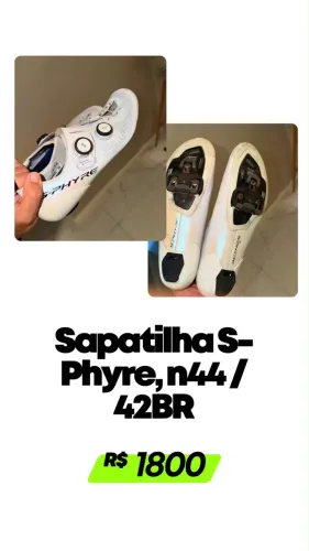 Vendo Sapatilha Sphyre Branca TAM 42BR - R$1.800,00