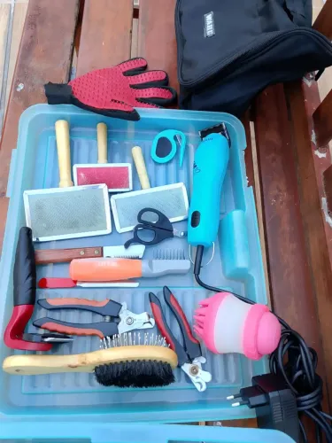 Kit para banho e tosa
