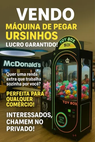 Máquina de Pegar Ursinhos - Renda Extra Garantida e Alta Lucratividade!