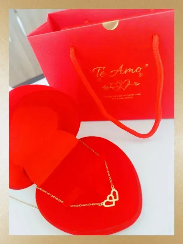 Colar Feminino Amor Eterno Ouro18K Banho - Promoção Especial Hoje!