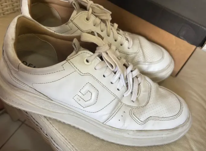 Tênis Masculino Branco Excelente Estado 40/41
