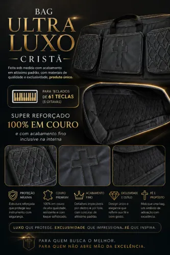 Bag Cristã Luxo Altíssimo Padrão Teclado 5 Oitavas