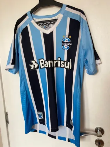 Camisa Grêmio Umbro 2022 Tricolor - Selo 250 Anos POA - Tamanho M