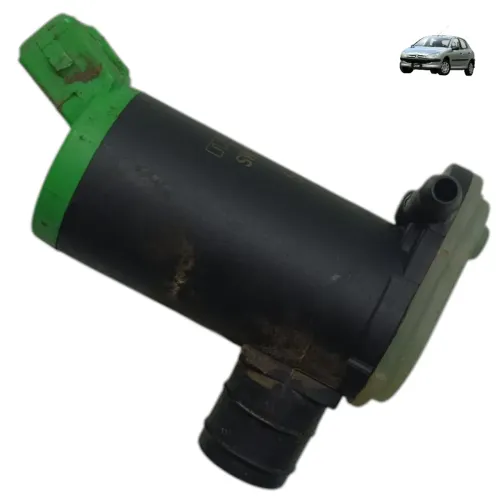 Motor Bomba Esguicho Parabrisa Peugeot 206 207 2007 2007 09 Preto 12v