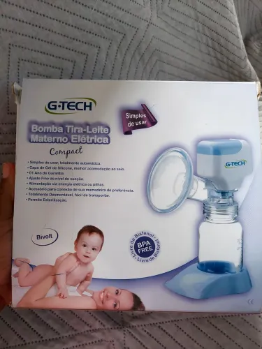 Vendo Bomba de tirar leite G-tech e Esterelizador de madeira NUK