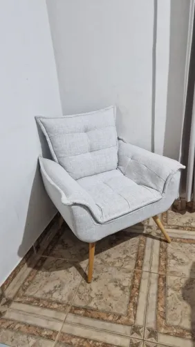 Poltrona tecido linho