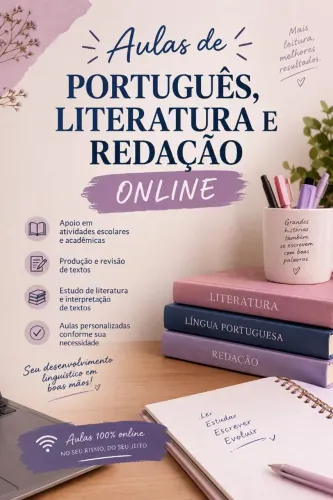 Aulas Particulares de Português, Literatura e Redação- 100% Online