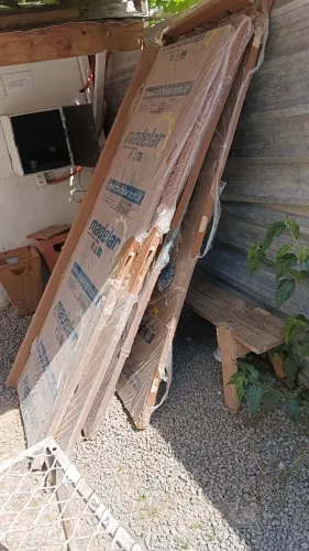 Portas internas semi novas, já com lugar da fechadura feito