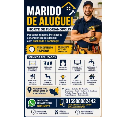 Marido de aluguel/ Pequenos Reparos/ Norte da Ilha