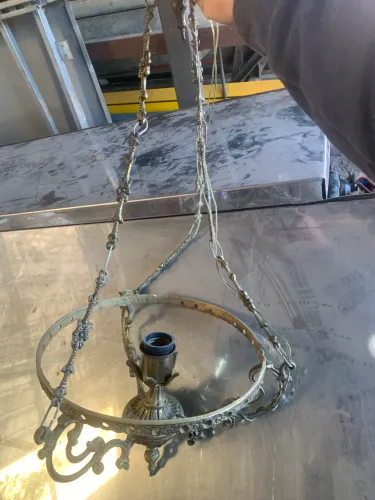 Lustre antigo ( latão /bronze)