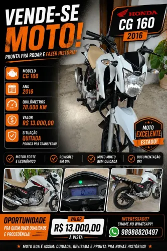 Vende-se moto 