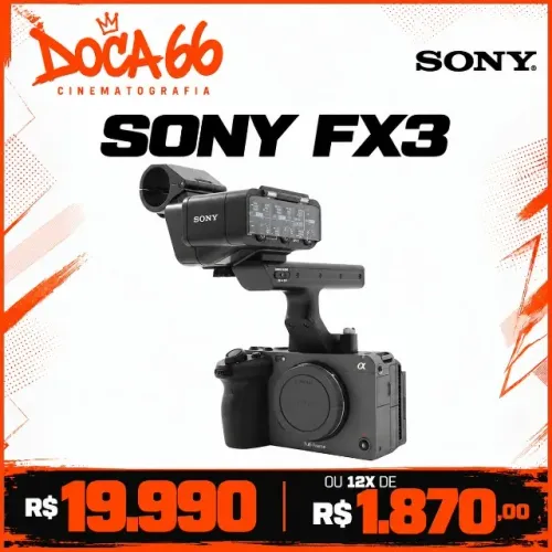 Câmera  Sony FX3 Nova Lacrada